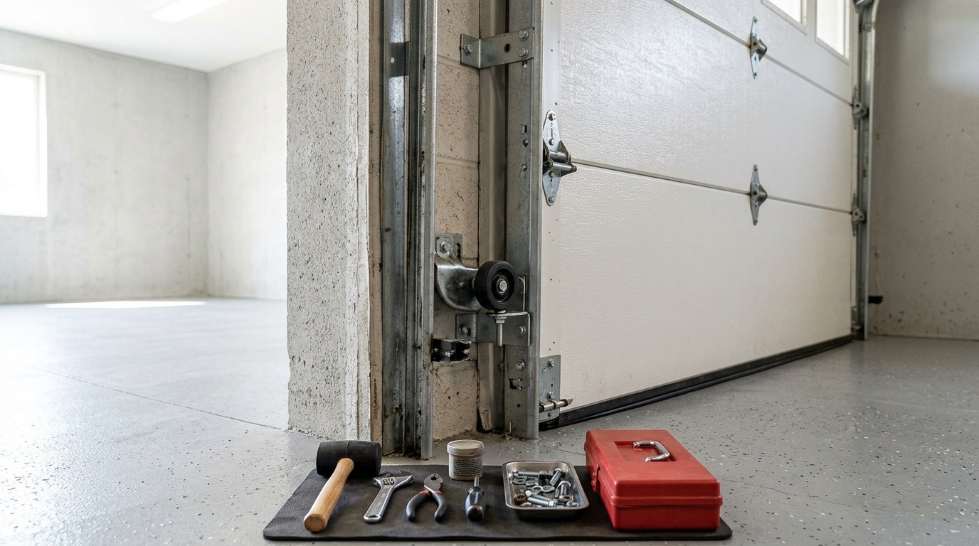 Garage Door Roller and Track Repair in Redwood City service photo